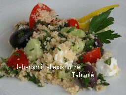 Taboul�, Taboul�h, tabouli, tabbouleh, tabboul�